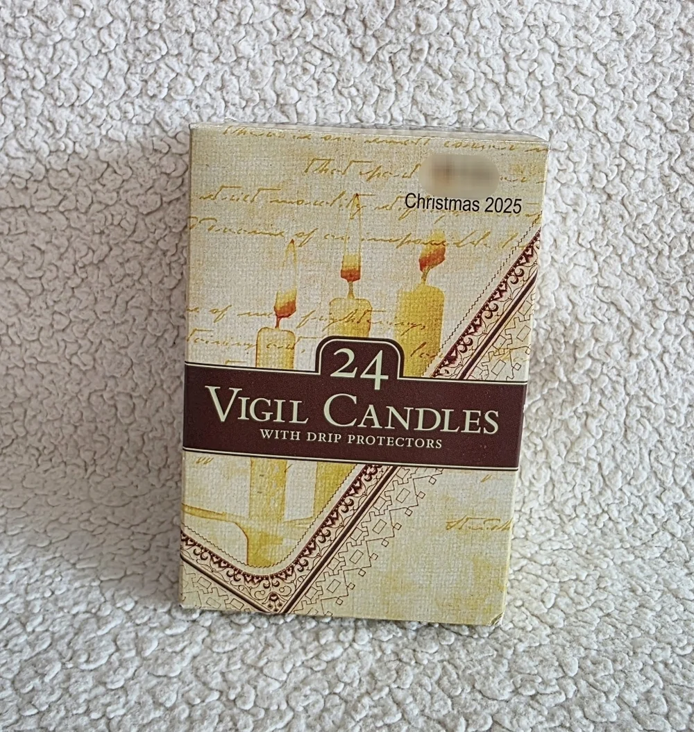 New Christmas White Vigil Candles 4.5
